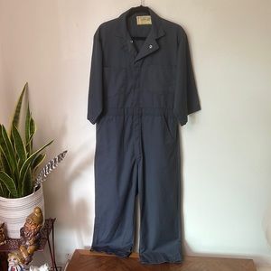 VINTAGE 60’s universal overall company gray union made jumpsuit overalls medium